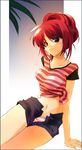  highres kousaka_tamaki nagare_hyougo panties pantyshot red_hair solo to_heart_2 underwear undressing 