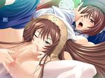  blush brown_hair fellatio fingering futa_with_female futanari green_eyes incest long_hair multiple_girls no_testicles non-web_source one_eye_closed open_mouth oral penis purple_eyes pussy pussy_juice rozen_maiden saliva siblings sisters souseiseki suiseiseki thighhighs twincest twins 