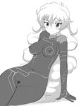  antispiral_nia bodypaint breasts cloud_hair covered_nipples dark_persona greyscale long_hair medium_breasts monochrome nekomanma_(byougatei) nia_teppelin nipples pubic_hair pussy solo tengen_toppa_gurren_lagann very_long_hair 