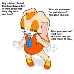  1:1 anthro biped clothed clothing cream_the_rabbit dialogue digital_media_(artwork) english_text female fur hair lagomorph leporid looking_at_viewer mammal rabbit sega simple_background smile solo sonic_the_hedgehog_(series) standing text video_games white_background xylas young 