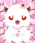  absurd_res female fur genitals hi_res jewelpet lagomorph leporid looking_at_viewer mammal open_mouth pussy rabbit red_eyes ruby_(jewelpet) sanrio semi-anthro solo spread_pussy spreading white_body white_fur 