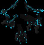  3d_(artwork) black_background black_body blockbench_(artwork) blue_claws blue_eyes blue_nipples blue_pussy claws crotch_breasts digital_media_(artwork) dinosaur dromaeosaurid feathered_dinosaur feathered_scalie feathers female feral genitals grey_body hi_res lumina_(therealmessyroomguy1) multiple_angles nipples prehistoric_species pussy reptile scalie sickle_claw simple_background solo therealmessyroomguy1 theropod toe_claws 