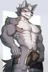 2025 abs anthro areola barazoku biceps big_muscles blush bottomwear bulge canid canine canis chung0_0 clothed clothing deltoids eye_patch eyebrows eyewear fur grey_background hair hi_res huge_muscles kemono looking_at_viewer male mammal muscular muscular_anthro muscular_male navel nintendo nipples obliques pecs pubes serratus shorts simple_background smile solo standing star_fox thick_arms thick_thighs topless topless_anthro topless_male triceps tuft unzipped wolf wolf_o&#039;donnell zipper