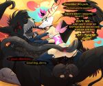 4_arms absurd_res aggressive anal anal_penetration anthro anus arthropod avian balls beak big_balls big_penis bite_mark black_tears blood blood_from_mouth blood_in_mouth blood_on_face blood_on_fur bodily_fluids breasts butt canid canid_demon canine choker claw_marks crying demanding demon dialogue digital_media_(artwork) dominant dominant_female double_footjob duo english_text erection feet feet_cupped_balls female female_penetrated female_rape female_raping_male foot_fetish foot_play footjob forced fox frustrated frustration fur gaping gaping_anus genital_fluids genitals gore grabbing_tongue gryphon gryphon_demon hair hell hellhound helluva_boss hi_res huge_balls huge_penis hybrid in_heat insect insect_wings instructing jewelry knocked_down long_hair male male/female male_penetrating male_raped mammal multi_arm multi_limb mythological_avian mythological_canine mythological_creature mythology necklace nipples nude open_mouth penetration penile penis piercing potatonebula pussy queen_bee-lzebub_(helluva_boss) rape rape_play seven_deadly_sins sex simple_background size_difference small_breasts small_dom_big_sub speech_bubble spitting_in_mouth spitting_sound_effect spread_anus spreading submissive submissive_male tail tears tears_of_pain teeth tentacle_in_ass tentacle_penetration tentacles text toes tongue toothed_beak tuft vaginal vaginal_penetration wings wound_on_arm wound_on_face wound_on_torso wounded zerva_von_zadok_(capesir)