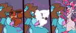 absurd_res anal anthro anthro_on_feral bestiality blue_body blue_fur bodily_fluids brown_body brown_fur chibi_(chibitay) chibitay cum cum_in_ass cum_in_mouth cum_inside eevee eeveelution evolution evolution_(transformation) evolution_through_sex feral fur generation_1_pokemon generation_6_pokemon genital_fluids genitals gynomorph hi_res intersex interspecies knot knotted_penis male nintendo penis pink_body pink_fur pokemon pokemon_(species) pokephilia ribbons_(anatomy) sylveon trans_(lore) trans_woman_(lore) transformation translynx white_body white_fur