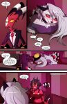 2025 adopted_(lore) adopted_daughter_(lore) adoptive_father_(lore) anthro black_nose blitzo_(helluva_boss) blush bodily_fluids breasts butt canid canid_demon canine claws clothed clothed_anthro clothed_female clothed_humanoid clothed_male clothing collar comic crop_top demon dialogue digital_media_(artwork) english_text female female_anthro fur grey_body grey_fur grey_hair group hair hellhound helluva_boss hi_res hiding horn humanoid humanoid_on_anthro imp long_comic long_hair loona_(helluva_boss) male male/female male_humanoid mammal millie_(helluva_boss) moxxie_(helluva_boss) multicolored_body multicolored_fur mythological_canine mythological_creature mythology profanity red_body red_sclera red_skin sex shirt spiked_collar spikes stealth_sex swain_(artist) sweat tail teeth text tongue tongue_out topwear trio two_tone_body two_tone_fur unprofessional_behavior url white_body white_eyes white_fur white_hair