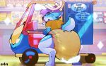 2025 ageplay anthro antlers big_diaper bodily_fluids clothed clothing crossdressing crouching deer dialogue diaper diaper_check disembodied_hand ears_back eyes_closed femboy genital_fluids grocery_store hand_on_diaper headpat hi_res horn male mammal object_in_mouth offscreen_character pacifier pacifier_in_mouth pantsless_anthro pantsless_male photo_background photography_(artwork) pivoted_ears public raised_tail roleplay s4n shirt shopping_cart short_tail solo speech_bubble store t-shirt tail topwear touching_diaper unclean_diaper urine used_diaper wet_diaper wetting wetting_diaper