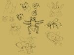 2023 4:3 4_arms ambiguous_gender antennae_(anatomy) anthro arthropod bee biped digital_drawing_(artwork) digital_media_(artwork) flying hi_res hymenopteran insect insect_wings kneeling m3g4 multi_arm multi_limb multiple_images owo sketch solo standing stinger unnamed_character wings