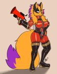 2025 absurd_res anthro arcanine belt big_breasts black_body black_clothing black_fur black_latex black_legwear black_thigh_boots black_thigh_highs bodysuit boots breasts clothing cosplay female fluffy fluffy_tail footwear fur generation_1_pokemon hair hi_res highlights_(coloring) latex latex_bodysuit latex_boots latex_clothing latex_footwear latex_legwear latex_skinsuit latex_thigh_boots latex_thigh_highs legwear lettuce_(artist) looking_at_viewer multicolored_body multicolored_fur multicolored_hair nintendo orange_body orange_fur orange_hair pokemon pokemon_(species) purple_body purple_eyes purple_fur purple_highlights pyro_(team_fortress_2) red_latex shoes skinsuit solo tail team_fortress_2 thigh_boots thigh_highs tight_clothing trigger_discipline trystine_(kalbird) two_tone_hair valve