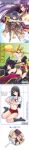  2000s_(style) 6+girls acolyte_(ragnarok_online) alchemist_(ragnarok_online) armor bad_id bell black_eyes black_hair black_panties black_thighhighs brown_skirt buruma cape capelet cat_o&#039;_nine_tails_(ragnarok_online) chest_sarashi commentary_request cover cover_page crusader_(ragnarok_online) doujin_cover dress feet_out_of_frame fox_hat glasses grey_hair hand_fan holding holding_staff holding_sword holding_weapon kirihara_izumi long_hair looking_at_viewer moonlight_flower multiple_girls navel open_mouth panties pauldrons purple_cape purple_eyes purple_hair ragnarok_online red_buruma sarashi shirt short_hair shoulder_armor sitting skirt smile staff standing strapless strapless_dress sword thighhighs underwear weapon white_capelet white_shirt 