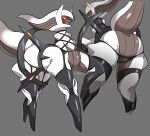  ambiguous_gender arceus butt clothing grey_background legendary_pok&eacute;mon lingerie nintendo pok&eacute;mon pok&eacute;mon_(species) red_eyes sa_ba_can simple_background solo video_games 