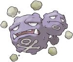  :&lt; closed_mouth fangs frown full_body gas multiple_heads no_humans official_art open_mouth pokemon pokemon_(creature) pokemon_focus pokemon_frlg skull_and_crossbones solo sugimori_ken teeth third-party_source transparent_background weezing 