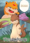 comic darrow0 ditto_(pokemon) english_text forest generation_1_pokemon generation_2_pokemon hi_res kuro_(darrow) male nintendo plant pokemon pokemon_(species) quilava speech_bubble text tree yuel