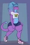  absurd_res anthro big_butt bottomwear bulge butt clothed clothing converse crop_top cutoffs demino_(deminothedragon) denim denim_clothing digital_media_(artwork) dragon ear_piercing eyeshadow eyewear footwear garfield_(series) garfield_the_cat girly gmad hair hi_res high_heeled_shoes high_heeled_sneakers high_heels horn huge_butt huge_hips huge_thighs jeans lipstick looking_at_viewer makeup male off_shoulder pants piercing scalie shirt shoes shorts simple_background sneakers solo sunglasses thick_thighs topwear torn_bottomwear torn_clothing torn_jeans torn_pants torn_shorts wide_hips 