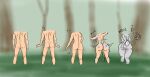 anthro anus ass_growth big_butt bodily_fluids breast_growth breasts buncow butt emoticon female gender_transformation genital_fluids genitals growth heat_(temperature) hi_res lagomorph leporid mammal mtf_transformation penis pussy rabbit small_breasts solo spread_pussy spreading thick_thighs thought_bubble transformation vaginal_fluids wide_hips