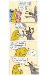 2025 ambiguous_gender antennae_(anatomy) anthro aquatic_gastropod arthropod banana_slug bedupolker bikini blue_body blue_dragon_slug brown_body clothing comic eyestalks female gastropod group herm_(lore) hi_res hopkin&#039;s_rose humor insect insect_wings male mandibles marine mollusk nipples non-mammal_nipples nudibranch pink_body pun sea_slug simple_background simple_coloring slug swimwear two-piece_swimsuit wings yellow_eyes