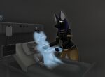 anthro anubian_jackal anubis canid canine canis death death_(personification) deity egyptian egyptian_mythology flatline fox grim_reaper jackal male mammal middle_eastern_mythology mythology narrsvans soul spirit wolf