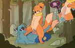 2_tails absurd_res andromorph andromorph/male andromorph_penetrated animal_genitalia animal_penis anthro big_penis blue_body blue_fur blush bodily_fluids buizel canine_genitalia canine_penis cometdragonite cowgirl_position cum cum_in_ass cum_inflation cum_inside cumshot cute_fangs dewott duo ejaculation excessive_cum excessive_genital_fluids fangs forest from_front_position fur generation_4_pokemon generation_5_pokemon genital_fluids genitals heart_symbol hi_res inflation intersex intersex/male intersex_penetrated knotting male male_penetrating male_penetrating_andromorph male_penetrating_intersex multi_tail nintendo on_bottom on_top orange_body orange_fur penetration penis plant pokemon pokemon_(species) semi-anthro sex tail teeth tree vaginal vaginal_knotting vaginal_penetration x-ray_view
