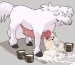 animal_genitalia animal_penis anthro anthro_on_feral balls bestiality big_balls big_penis black_hooves bodily_fluids bucket canid canine canis clydesdale container cum cum_everywhere cum_in_bucket cum_in_container cum_on_ground cum_pool domestic_dog draft_horse duo equid equine equine_genitalia equine_penis excessive_cum excessive_genital_fluids feathering female female_on_feral feral floppy_ears fluffy fluffy_tail fur genital_fluids genitals handjob hi_res hooves horse huge_balls huge_penis hyper hyper_balls hyper_genitalia hyper_penis juicy_(juicyghost) juicyghost looking_pleasured male male/female mammal medial_ring messy penile penis poodle sex tail white_body white_fur