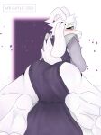  absurd_res asriel_dreemurr blush butt clothing feet girly hi_res invalid_tag lying male mr.gayle on_front presenting presenting_hindquarters shy simple_background solo undertale undertale_(series) video_games 