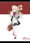  bag blonde_hair blue_eyes bouquet child flower hair_ornament long_hair pioneer_movement pioneer_neckerchief school_bag school_uniform shoes soviet soviet_school_uniform takanashi_misha uchi_no_maid_ga_uzasugiru! wss_(32656138) 