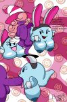 absurd_res artist_name balls big_breasts big_penis blue_body bodily_fluids boo_(mario) breadxhell breasts clitoris clothing dialogue english_text erection eyelashes fake_cat_ears fake_ears fake_rabbit_ears fellatio female genitals ghost gloves group hair handwear hat headgear headwear hi_res humanoid lahla_(mario) legless male male/female mario_bros nervous nintendo nude nude_female nude_male oral paper_mario paper_mario:_the_thousand_year_door peeka_(mario) penile penis pink_hair purple_body purple_skin saliva saliva_on_penis sex shadow_siren signature smile spirit text tongue tongue_out tongue_out_fellatio trans_(lore) trans_woman_(lore) trio vivian_(mario) vulva waddling_head witch_hat