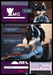2025 3d_(artwork) anthro arm_markings armpit_hair bedroom bedroom_eyes better_version_at_paywall big_penis black_hair blue_body blue_fur body_hair chair clothed clothing comic computer computer_keyboard computer_mouse desk digital_media_(artwork) digitigrade electronics english_text felix_(striped_sins) fur furniture genitals hair half_clothed half_naked headphones hi_res imminent_masturbation inner_monologue jewelry looking_at_porn male mammal markings medium_hair monosodium_glutamate narrowed_eyes necklace office_chair page_number penis pornography procyonid raccoon seductive shark_tooth_necklace shirt shoulder_markings solo striped_markings striped_sins striped_tail stripes table tail tail_markings tank_top text thinking thinking_pose topwear url willitfit yellow_eyes