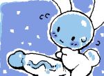 2025 alien_bunny animated anthro bald big_penis biped blue_background blue_body blue_glans blue_head blush blush_lines bodily_fluids chibi digital_media_(artwork) emanata empty_eyes erection featureless_chest featureless_hands genitals glans huge_penis humanoid_genitalia humanoid_penis hyper hyper_genitalia hyper_penis lagomorph leporid ligma_(artist) loop low_res male male_anthro mammal mouth_closed multicolored_body nervous nervous_sweat nintendo noseless nude_anthro nude_male penis rabbit rhythm_heaven short_playtime simple_background small_but_hung solo squigglevision standing sweat sweat_emanata sweatdrop tail two_tone_body vein veiny_penis warioware white_body white_ears white_penis white_tail wigglypaint_(artwork)
