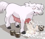 animal_genitalia animal_penis anthro anthro_on_feral balls bestiality big_balls big_penis black_hooves bodily_fluids bucket canid canine canis clydesdale container cum cum_everywhere cum_explosion cum_in_bucket cum_in_container cum_on_ground cum_pool domestic_dog draft_horse duo equid equine equine_genitalia equine_penis excessive_cum excessive_genital_fluids feathering female female_on_feral feral floppy_ears fluffy fluffy_tail fur genital_fluids genitals handjob hi_res hooves horse huge_balls huge_penis hyper hyper_balls hyper_genitalia hyper_penis juicy_(juicyghost) juicyghost looking_pleasured male male/female male/male mammal medial_ring messy penile penis poodle sex tail white_body white_fur