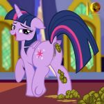  absurd_res animal_genitalia animal_pussy anus cutie_mark dock ears_down equid equine equine_pussy eyelashes feces feral friendship_is_magic genitals hair hasbro hi_res hooves horn looking_back mammal moon_pearl my_little_pony pivoted_ears pooping puffy_anus purple_body purple_eyes purple_hair purple_tail pussy raised_tail scat succubi_samus twilight_sparkle_(mlp) winged_unicorn wings 