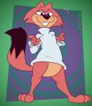 2024 3_toes 4_fingers anthro artist_name black_eyes black_nose black_tail bottomless choo-choo_(top_cat) clothed clothing digital_media_(artwork) dipstick_tail domestic_cat eyebrows featureless_crotch feet felid feline felis fingers fur gavanzude half-closed_eyes hanna-barbera hi_res male mammal markings multicolored_body multicolored_fur narrowed_eyes pink_body pink_ears pink_fur pink_tail pose raised_eyebrow smile solo standing sweater tail tail_markings tan_body tan_fur teeth text toes top_cat_(series) topwear two_tone_body two_tone_fur two_tone_tail whiskers white_clothing white_sweater white_topwear