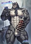 2025 abs anthro balls bathroom beard biceps big_penis black_hair blue_eyes bodily_fluids canid canine canis character_name chest_tuft claws clenched_teeth cum cum_on_penis cumshot ejaculation electronics erection facial_hair finger_claws fur genital_fluids genitals grey_body grey_fur hair hand_on_hip holding_object holding_phone inner_ear_fluff japanese_text magunm male mammal multicolored_body multicolored_fur muscular muscular_anthro muscular_male navel nude obliques pecs penis phone poster public_restroom restroom_stall signature smile solo striped_body striped_fur stripes taking_picture taking_selfie teeth text tile tile_wall tuft urinal vein veiny_muscles veiny_penis wall_(structure) white_body white_fur white_inner_ear_fluff wolf wolf_tail yukihoshiak