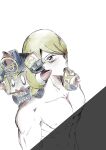 absurd_res ambiguous_gender armor bestiality blonde_hair clothed clothed/nude clothing digital_media_(artwork) digital_painting_(artwork) duo eye_contact falinks feral generation_8_pokemon hair hi_res holowear_(pokemon) human human_focus human_on_feral interspecies looking_at_another male mammal nintendo nude nude_male painting_(artwork) pokemon pokemon_(species) pokemon_unite pokephilia simple_background tapirclip volo_(pokemon) vore white_background