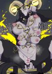6_breasts anthro areola big_breasts black_body black_fur bovid breasts caprine caprine_demon censor_bar censored censored_genitalia censored_vulva crouching demon elden_ring elden_ring_nightreign female fromsoftware fur genitals goat_demon hi_res horizontal_pupils horn libra_creature_of_night mammal mishikan mosaic_censorship multi_breast nipples pupils solo tail thick_thighs vulva weighing_scale wide_hips yellow_eyes