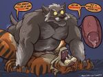 age_difference anal anal_penetration anthro beard belly bodily_fluids body_hair boomer_(nanoff) canid canine canis chest_hair christmas cum cum_in_ass cum_inside daddy_kink dialogue duo english_text erection explicitly_stated_consent eyes_closed facial_hair fangs from_front_position fur genital_fluids genitals grey_body grey_fur hair hand_holding hi_res holidays humanoid_genitalia humanoid_penis impregnation_request internal internal_anal interspecies lying male male/male mammal manly mature_male miles_(nanoff) missionary_position mustache nanoff on_back overweight overweight_anthro overweight_male penetration penile penile_penetration penis penis_in_ass roleplay sex tail teeth text white_hair wolf