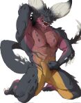 anthro barazoku big_muscles biped dragon european_mythology hi_res jyuuzai kneeling kneeling_on_ground licking licking_lips looking_at_viewer male muscular muscular_anthro muscular_male mythological_creature mythological_scalie mythology nergigante nude_anthro nude_male scalie solo tongue tongue_out western_dragon