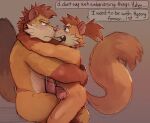 age_difference anthro bowserboy101 brother_(lore) brothers_(lore) duo english_text fluffy fluffy_tail genitals heart_symbol incest_(lore) larger_anthro larger_male male male/male mammal mustelid musteline nose_to_nose older_anthro older_male on_lap penis sibling_(lore) sitting_on_lap size_difference smaller_anthro smaller_male tail text thick_penis thick_thighs true_musteline weasel xxl_woofia younger_anthro younger_male