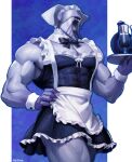 1_eye abs biceps clothing hi_res kartinos maid_uniform male mithrix muscular muscular_male pecs risk_of_rain solo standing uniform