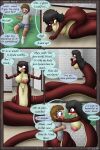 2025 2:3 absurd_res anthro apode artist_name balancing_on_tail big_breasts biped black_border black_hair blue_eyes blush border breasts brown_hair clothed clothed_human clothed_male clothing colored comic countershade_face countershade_neck countershade_scales countershade_tail countershade_torso countershading draconcopode duo english_text eye_contact fangs female front_view fully_clothed fully_clothed_human fully_clothed_male genitals grey_eyes hair hi_res holding_face huge_breasts human inside jade_(visorelle) legless looking_at_another looking_back_at_self male mammal naga navel non-mammal_breasts non-mammal_hair non-mammal_navel non-mammal_vulva nude nude_anthro nude_female on_ground open_mouth page_number red_body red_scales scales serpentine side_view speech_bubble standing tail tail_wrapped_around_body teeth text tony_(visorelle) transformation visorelle vulva year yellow_body yellow_scales