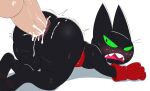  2022 3_toes all_fours anthro anthro_focus anthro_penetrated anus ass_up balls big_balls big_butt big_penis black_balls black_body black_eyes black_fur black_pawpads black_perineum blush bodily_fluids bouncing_butt butt cartoon_network clothing cum cum_from_ass cum_in_ass cum_inside cum_on_balls cum_on_butt cum_on_penis cum_on_perineum disembodied_penis doggystyle domestic_cat drooling duo feet felid feline felis from_behind_position fur genital_fluids genitals gloves green_sclera half-closed_eyes handwear hi_res huge_balls huge_butt huge_penis human human_on_anthro human_penetrating human_penetrating_anthro interspecies jerseydevil male male/male male_focus male_penetrated male_penetrating male_penetrating_male mammal mao_mao:_heroes_of_pure_heart motion_lines narrowed_eyes pawpads penetration penis perineum red_anus red_clothing red_gloves red_handwear saliva sex shaking sharp_teeth sheriff_mao_mao_mao simple_background solo_focus sweat tan_balls tan_penis teeth thick_thighs toes trembling whiskers white_background 