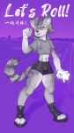  absurd_res anthro bottomwear clothing domestic_cat felid feline felis footwear girly gym_bottomwear gym_clothing gym_shorts hi_res hoodie jogging male mammal paw_shoes phone shoes shorts sneakers solo sport tass_the_bovine tight_bottomwear tight_clothing topwear 