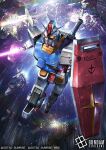  asteroid battle beam_cannon canards cannon card_game company_name copyright_name copyright_notice debris destruction earth_federation_space_forces energy_beam energy_sword explosion g-fighter glowing glowing_eyes gundam gundam_card_game holding holding_sword holding_weapon logo machinery mecha mecha_focus mobile mobile_suit mobile_suit_gundam nebula no_humans official_art realistic robot roundel rx-78-2_gundam science_fiction shield space star_(sky) sunrise_(company) sword title tory_youf v-fin weapon wreckage yellow_eyes zaku_ii 