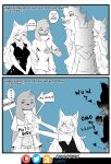  absurd_res comic domestic_cat duo felid feline felis female hi_res male mammal manga oumseven 