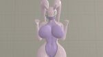 16:9 2020 3d_(artwork) 3d_animation :3 animated anthro big_breasts bouncing_breasts breasts dancing digital_media_(artwork) dnrud12 featureless_breasts female fist glistening glistening_body goodra green_eyes looking_at_breasts looking_down nintendo pok&eacute;mon pok&eacute;mon_(species) purple_body purple_skin simple_background solo source_filmmaker video_games widescreen 