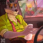 1:1 2025 anthro arm_hair artist_name balls belt body_hair bottomwear canid canine canis cheek_tuft chin_tuft clothing colored colored_nails dale_donovan_(friends_vs_friends) dated detailed_background digital_media_(artwork) erection eyewear facial_tuft fur genitals green_clothing green_shirt green_topwear grey_body grey_fur hi_res in_vehicle looking_pleasured male mammal masturbation mature_male multicolored_body multicolored_fur nails narrowed_eyes open_belt open_mouth pants penetrable_sex_toy penile penile_masturbation penis pink_nail_polish pink_nails public sex_toy shirt smile smirk solo sunglasses tan_body tan_fur teeth text topwear trash_can tuft two_tone_body two_tone_fur unbuttoned_pants unbuttoned_shirt unsafescapewolf untied_necktie wolf yellow_sclera