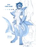  2_penises 4_toes 5_fingers abs alternative_fashion altkir animal_genitalia animal_penis anthro areola biceps black_nails blue_body blue_fur blue_hair blue_nipples blue_penis claws colored_nails dorsal_fin emo erection feet fin fingers fish fur genital_piercing genitals gills glans hair hand_fin hi_res male marine model_sheet multi_genitalia multi_penis muscular muscular_anthro muscular_male nails navel nipple_piercing nipples nude paws penis penis_piercing piercing reference_image shark shin_(altkir) simple_background smile solo standing tail tail_fin text toes water white_body 