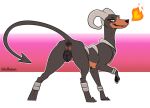 2022 animal_genitalia animal_pussy anus butt canid canine canine_pussy female feral genitals halbean horn houndoom looking_at_viewer mammal nintendo nipples pok&eacute;mon pok&eacute;mon_(species) presenting presenting_hindquarters pussy simple_background solo video_games 
