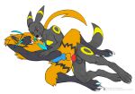  100nome anthro duo eeveelution legendary_pok&eacute;mon male male/male nintendo pok&eacute;mon pok&eacute;mon_(species) shinigamigirl umbreon video_games zeraora 