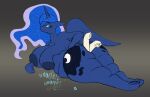  absurd_res ambiguous_gender ambiguous_prey anthro areola breasts butt crazy_water cutie_mark digital_media_(artwork) duo equid equine female female_pred friendship_is_magic hasbro hi_res horn mammal my_little_pony nipples nude princess_luna_(mlp) solo_focus vore winged_unicorn wings 