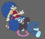  absurd_res animal_humanoid anthro athletic_wear barefoot between_thighs bigbun_3 blue_eyes blush bodily_fluids bottomwear bra bulge bun-e clothing cum cum_in_clothing cum_in_pants cum_stain cum_through_clothing cum_through_pants duo eulipotyphlan eulipotyphlan_humanoid eyewear feet footwear gasp genital_fluids glasses gloves grin gym_bottomwear gym_shorts handwear head_between_thighs hedgehog hedgehog_humanoid hi_res humanoid jacket kneeling lying mammal mammal_humanoid mouse mouse_humanoid murid murid_humanoid murine murine_humanoid on_back rodent rodent_humanoid sega shoes shorts smile sneakers sonic_the_hedgehog sonic_the_hedgehog_(series) sports_bra sportswear topwear underwear wet wet_clothing 